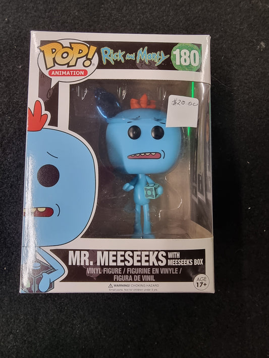 FUNKO POP RICK AND MORTY MR.MEESEEKS WITH MEESEEKS BOX #180