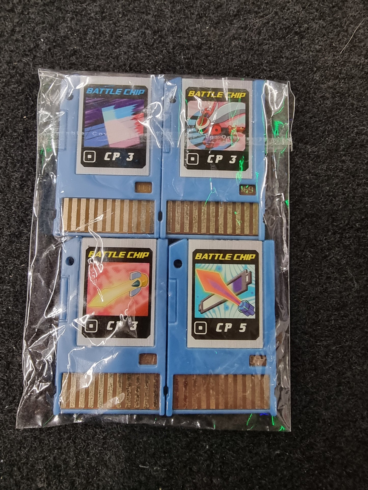 MEGAMAN BATTLECHIP CP 3 & CP5 X4