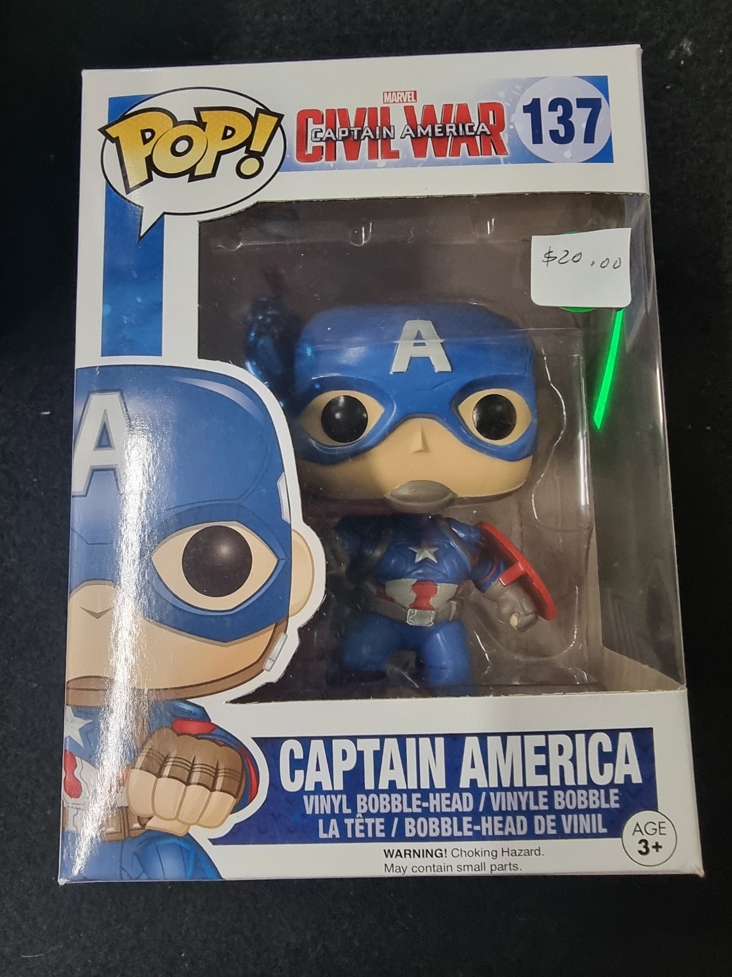 FUNKO POP MARVEL CIVIL WAR CAPTIAN AMERICIA #137