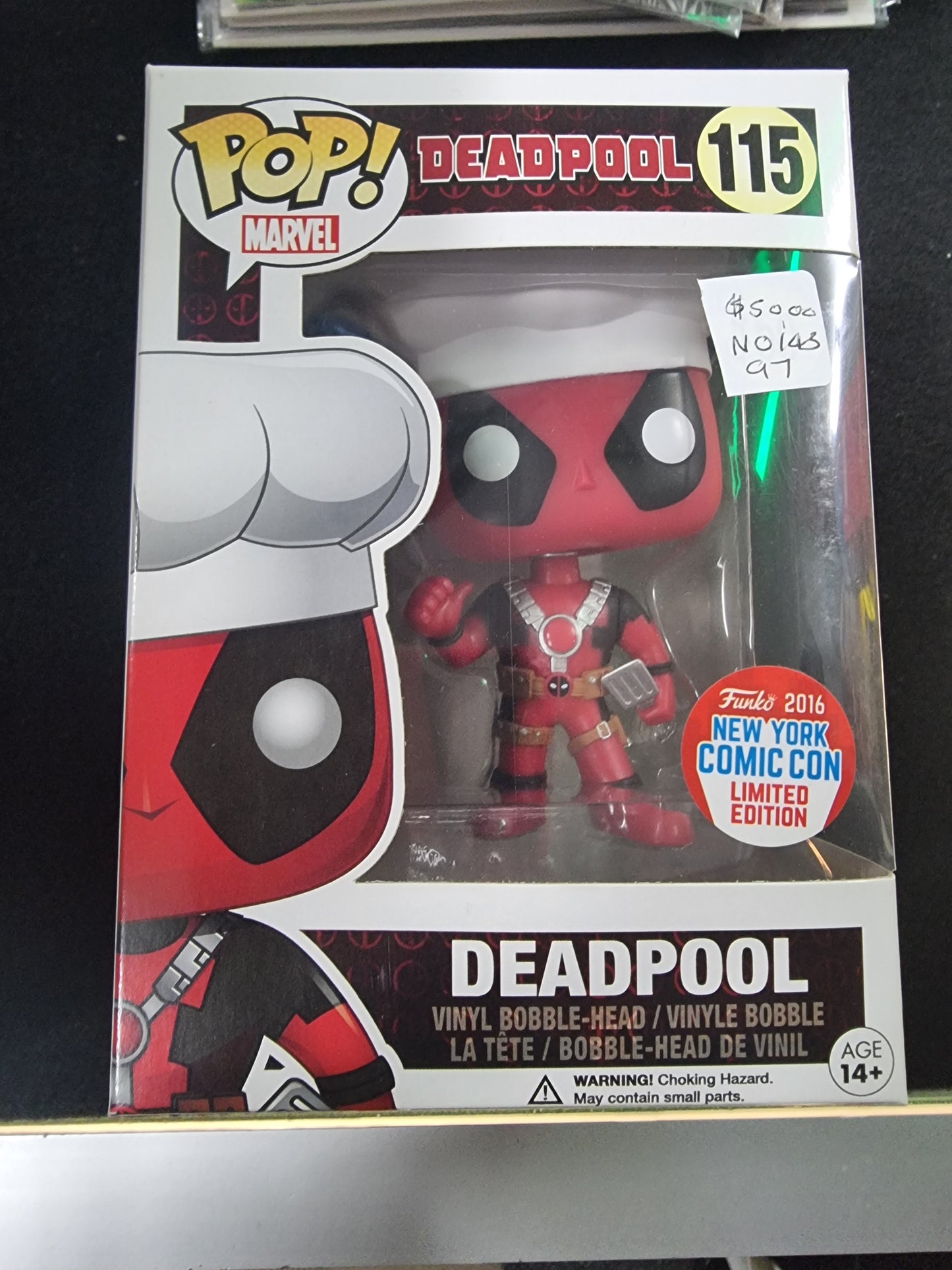 FUNKO POP DEADPOOL (CHEF) #115 NEW YORK COMIC CON LIMITED EDITION
