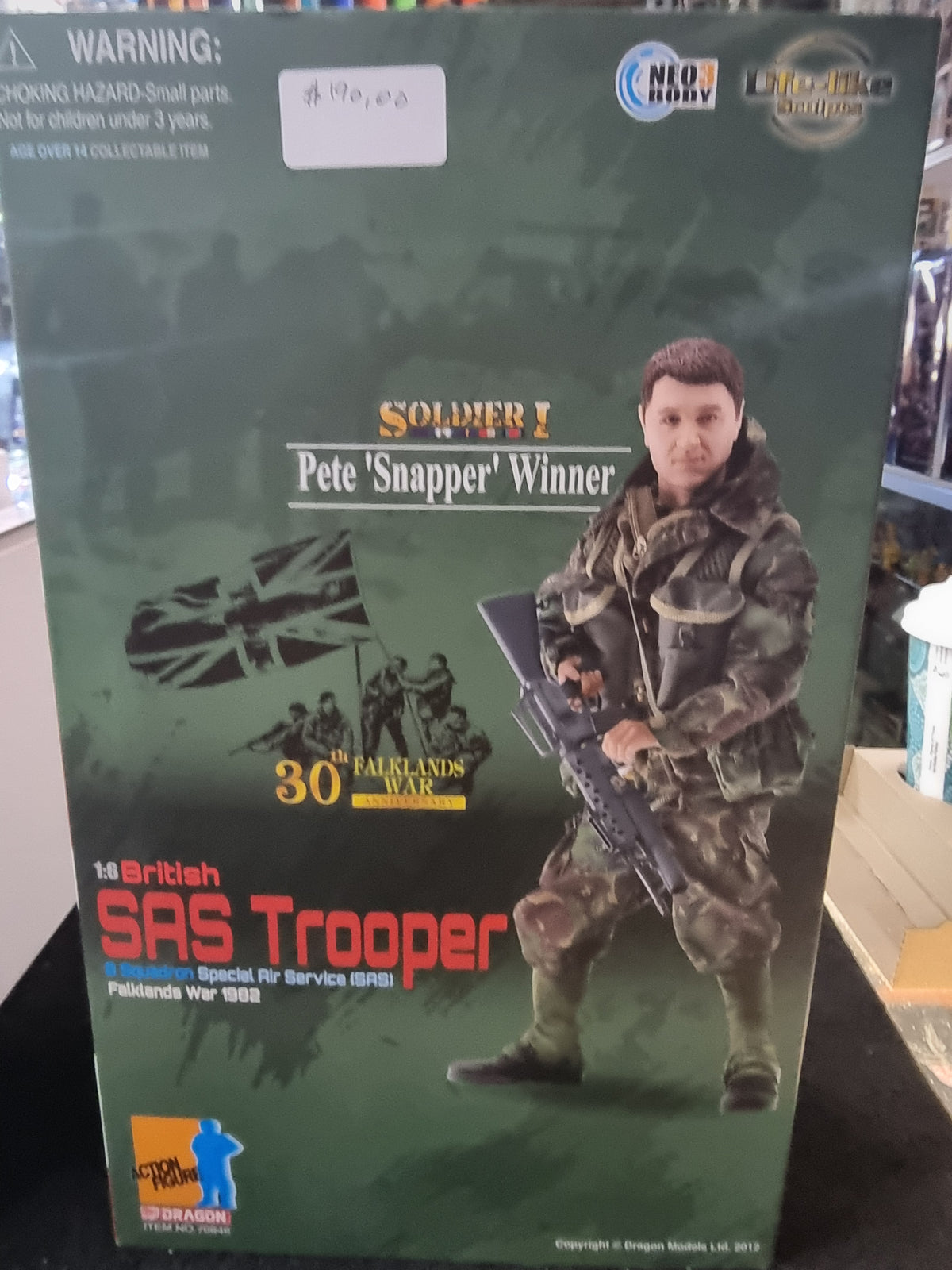 BRITISH SAS TROOPER PETE "SNAPPER" WINNER 1/6 SCALE SOLDIER I