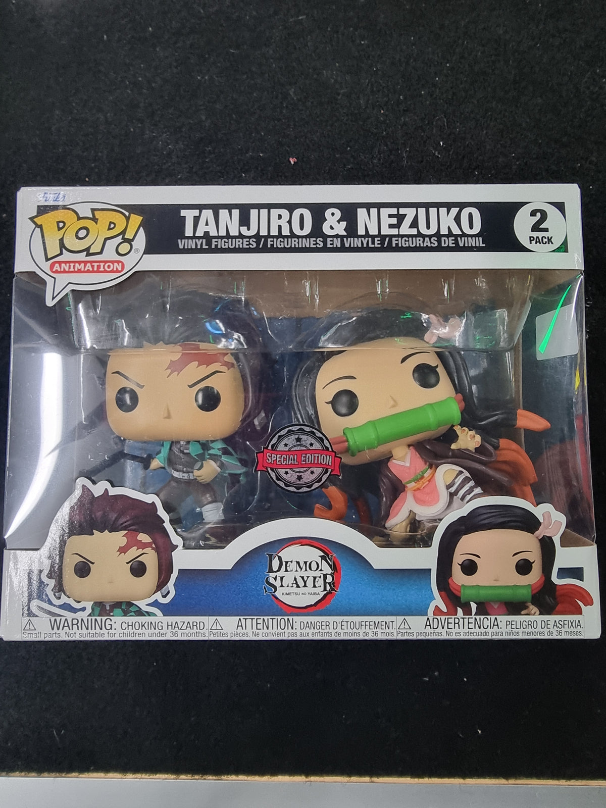 FUNKO POP DEMON SLAYER TANJIRO & NEZUKO 2 PACK