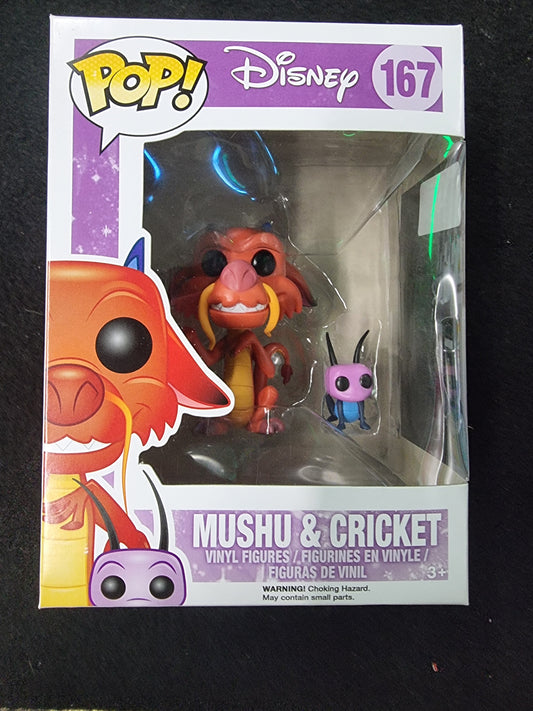 FUNKO POP DISNEY MUSHU & CRICKET #167