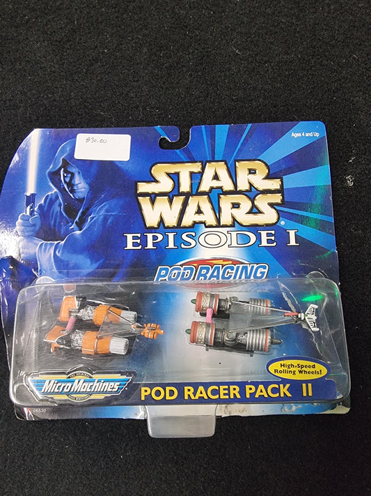 STAR WARS EPISODE 1 POD RACING MICROMACHINE POD RACER PACK II