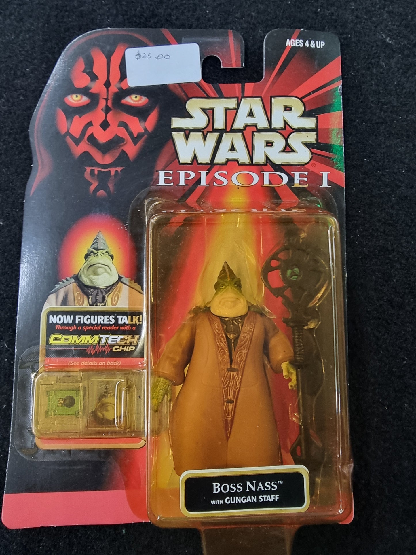 STAR WARS EPISODE 1 BOSS NASS WITH GUNGAN STAFF