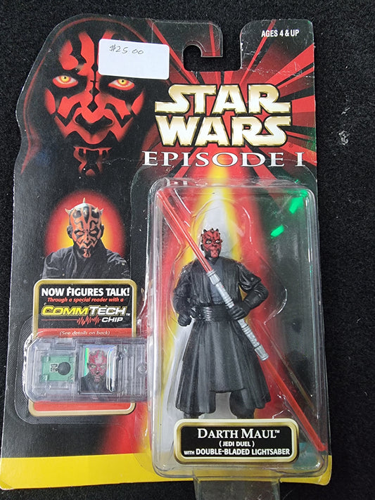 STAR WARS EPISODE 1 DARTH MAUL WITH DOUBLE-BLADED LIGHTSABER