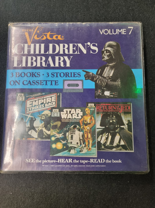 STAR WARS CHILDREN'S LIBRARY 3 BOOKS- 3 STORIES ON CASSETTE