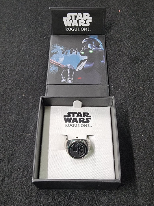STAR WARS ROGUE ONE REBEL ALLIANCE/GALACTIC EMPIRE SYMBOL RING