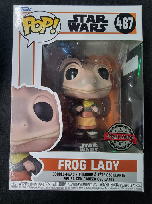 FUNKO POP STAR WARS FROG LADY SPECIIAL EDITION #487