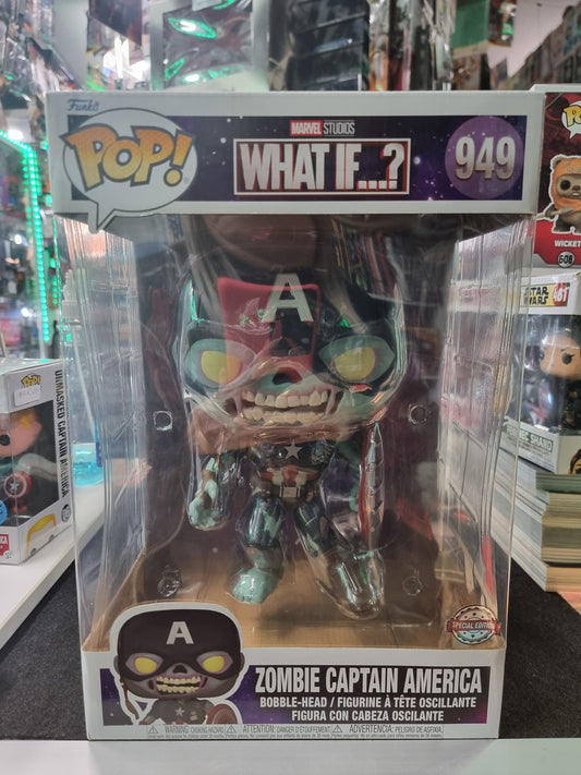 FUNKO POP MARVEL STUDIOS WHAT IF? ZOMBIE CAPTAIN AMERICA #949 SPECIAL EDITION