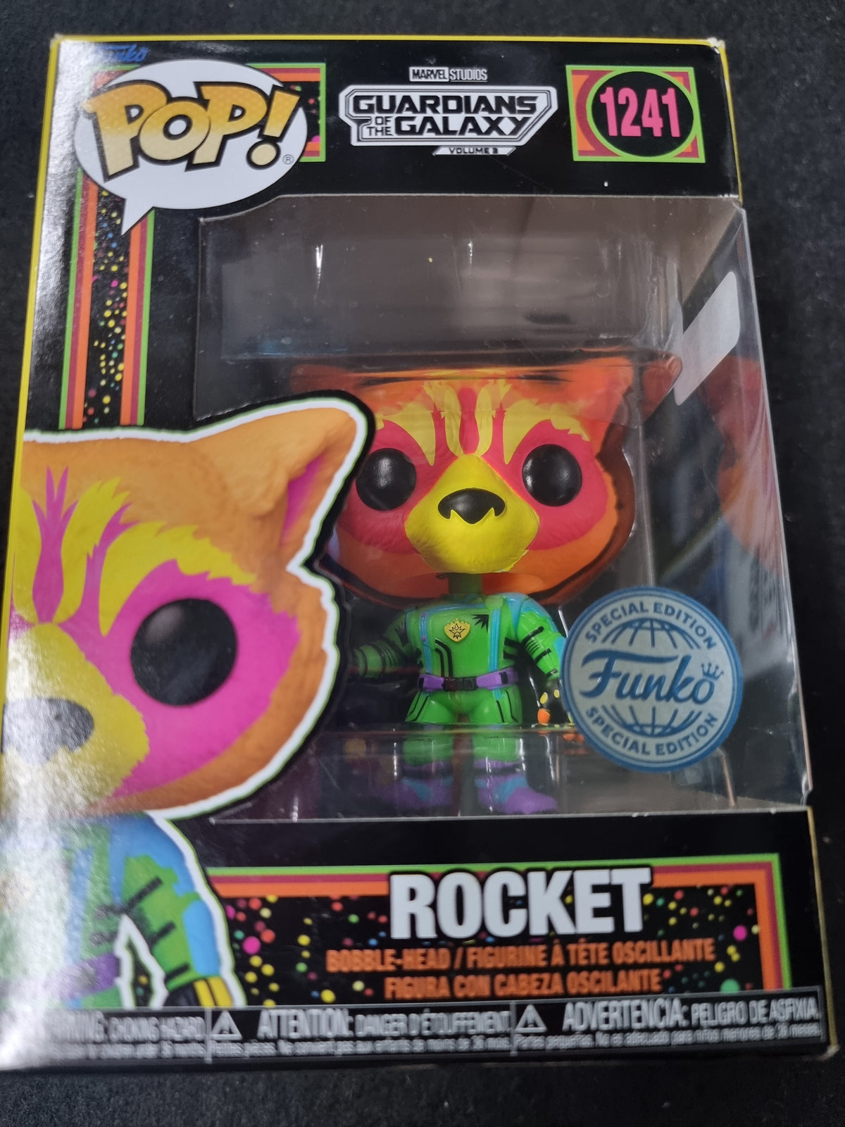 FUNKO POP GUARDIAN OF THE GALAXY ROCKET #1241 SPECIAL EDITION