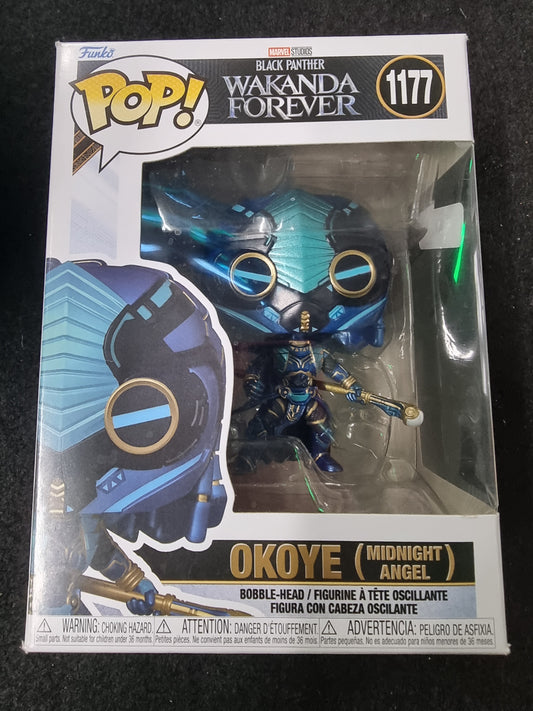 FUNKO POP MARVEL WAKANDA FOREVER OKOYE (MIDNIGHT ANGEL) #1177