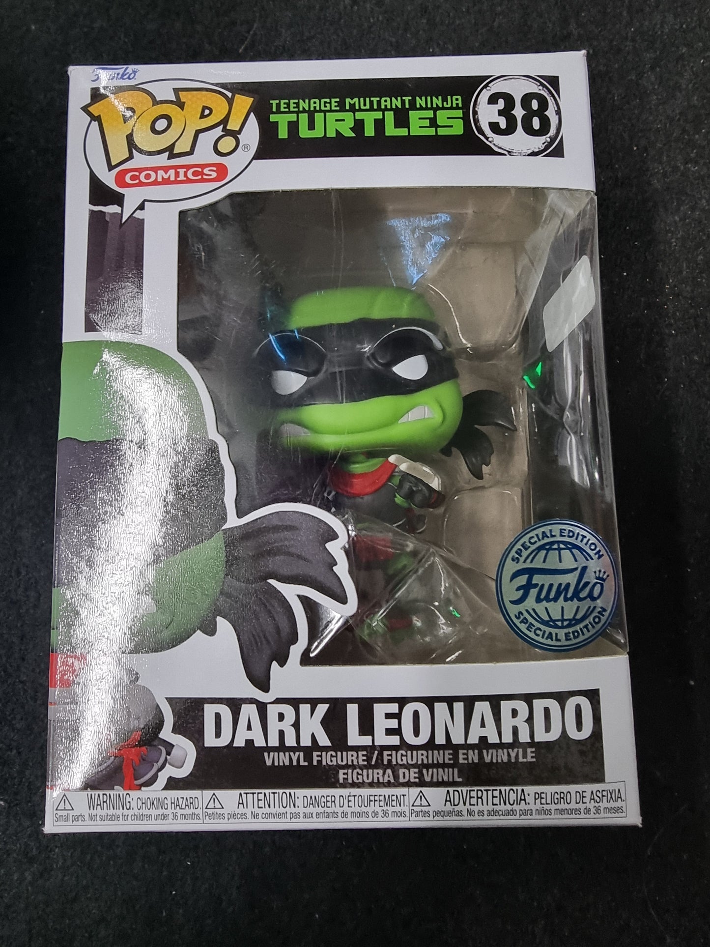 FUNKO POP TEENAGE MUTANT NINJA TURTLES DARK LEONARDO #38 SPECIAL EDITION (Copy)