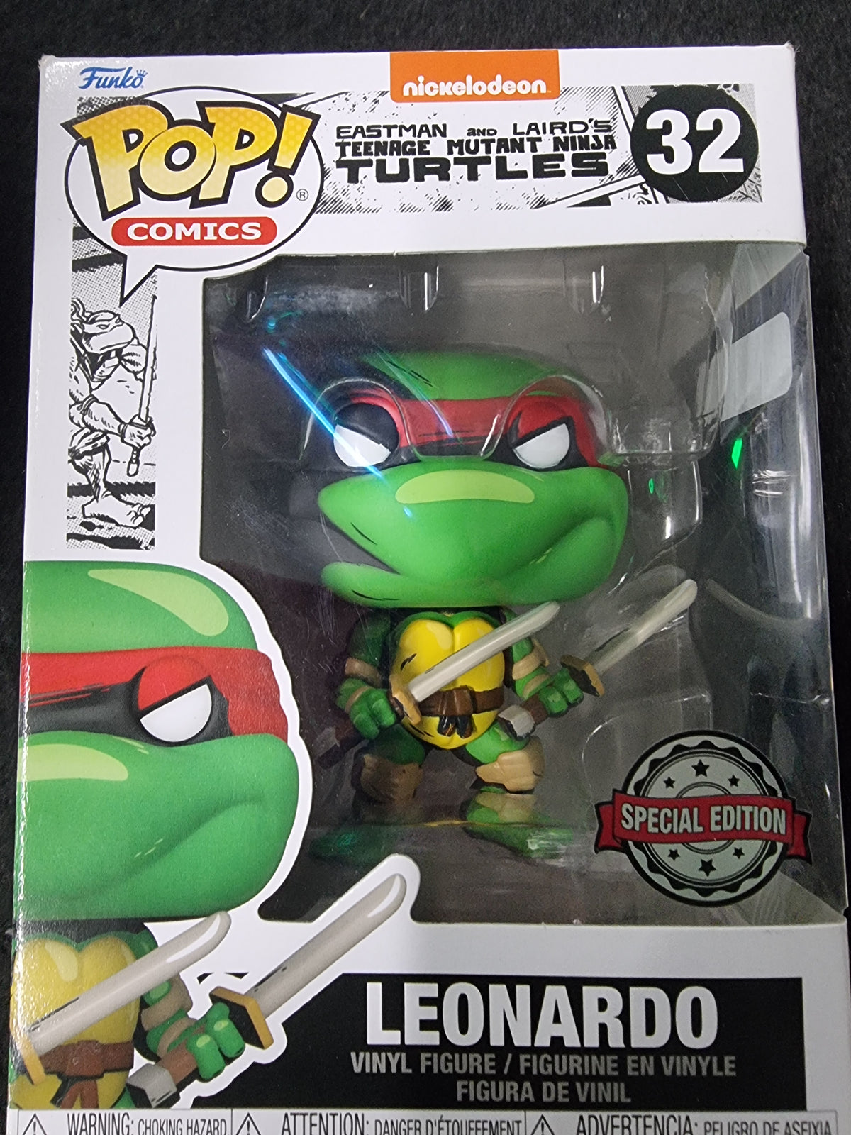 FUNKO POP TEENAGE MUTANT NINJA TURTLES LEONARDO #32 SPECIAL EDITION