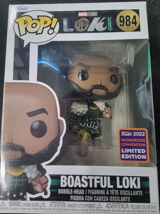 FUNKO POP MARVEL LOKI BOASTFUUL LOKI LIMITED EDITION # 984