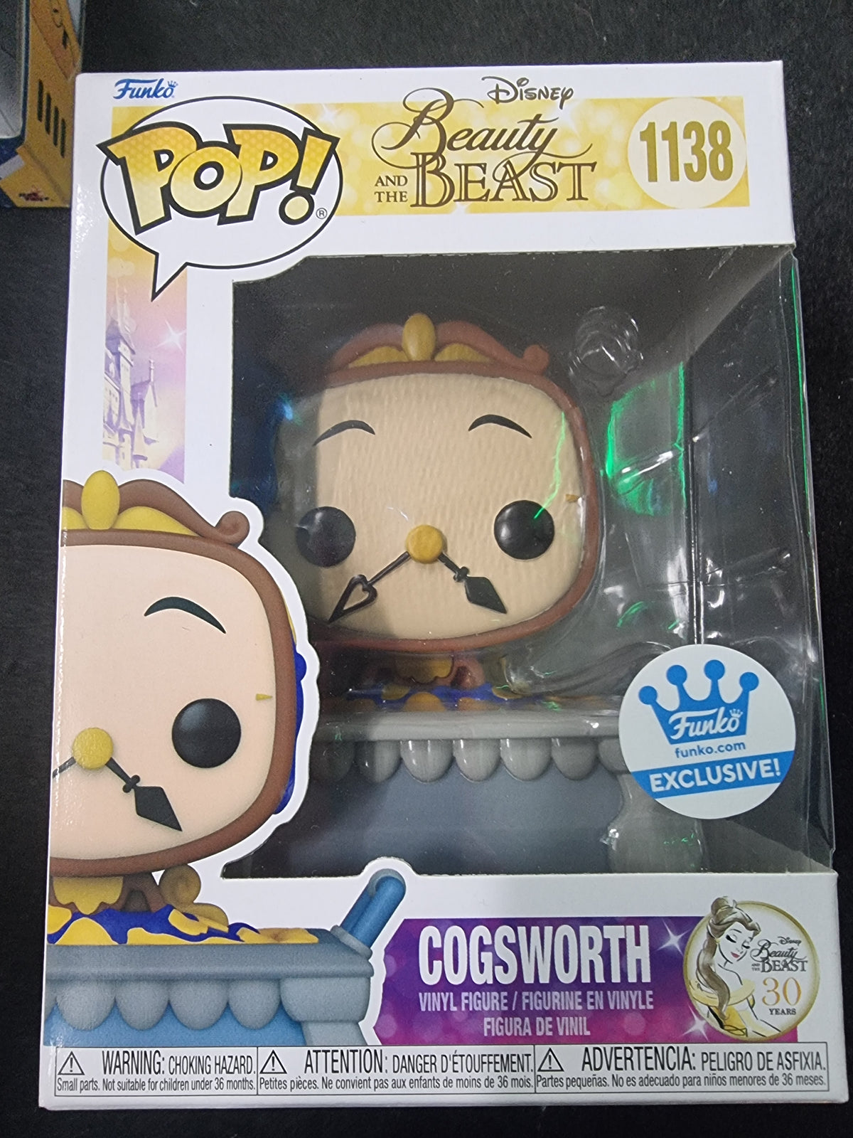FUNKO POP DISNEY BEAUTY & THE BEAST COGSWORTH #1138
