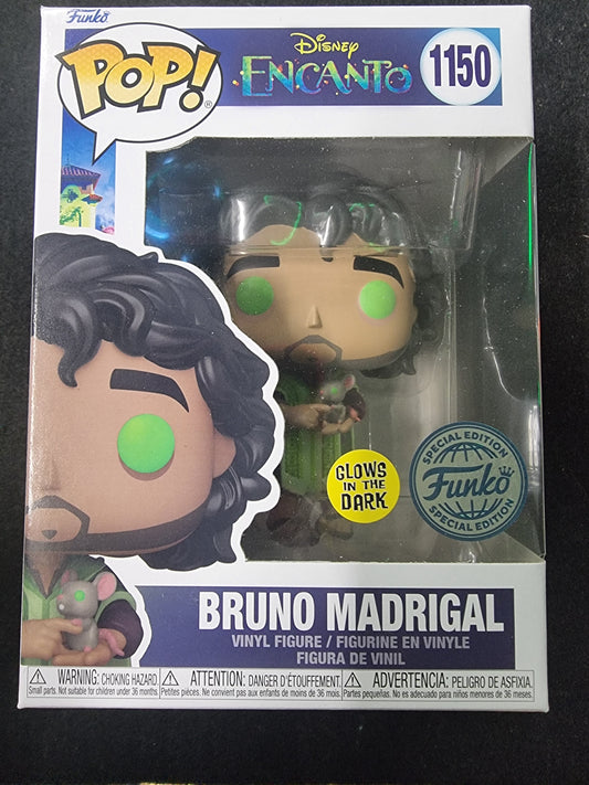 FUNKO POP DISNEY ENCANTO BRUNO MADRIGAL #1150 SPECIAL EDITION GLOW IN THE DARK