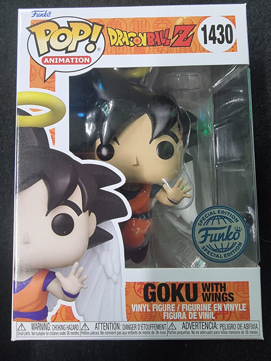 FUNKO POP DRAGON BALL Z GOKU WITH WINGS #1430 SPECIAL EDITION