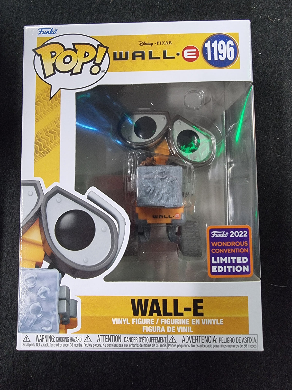 FUNKO POP DISNEY PIXAR WALL.E 2022 WONDROUS CONVENTION #1196