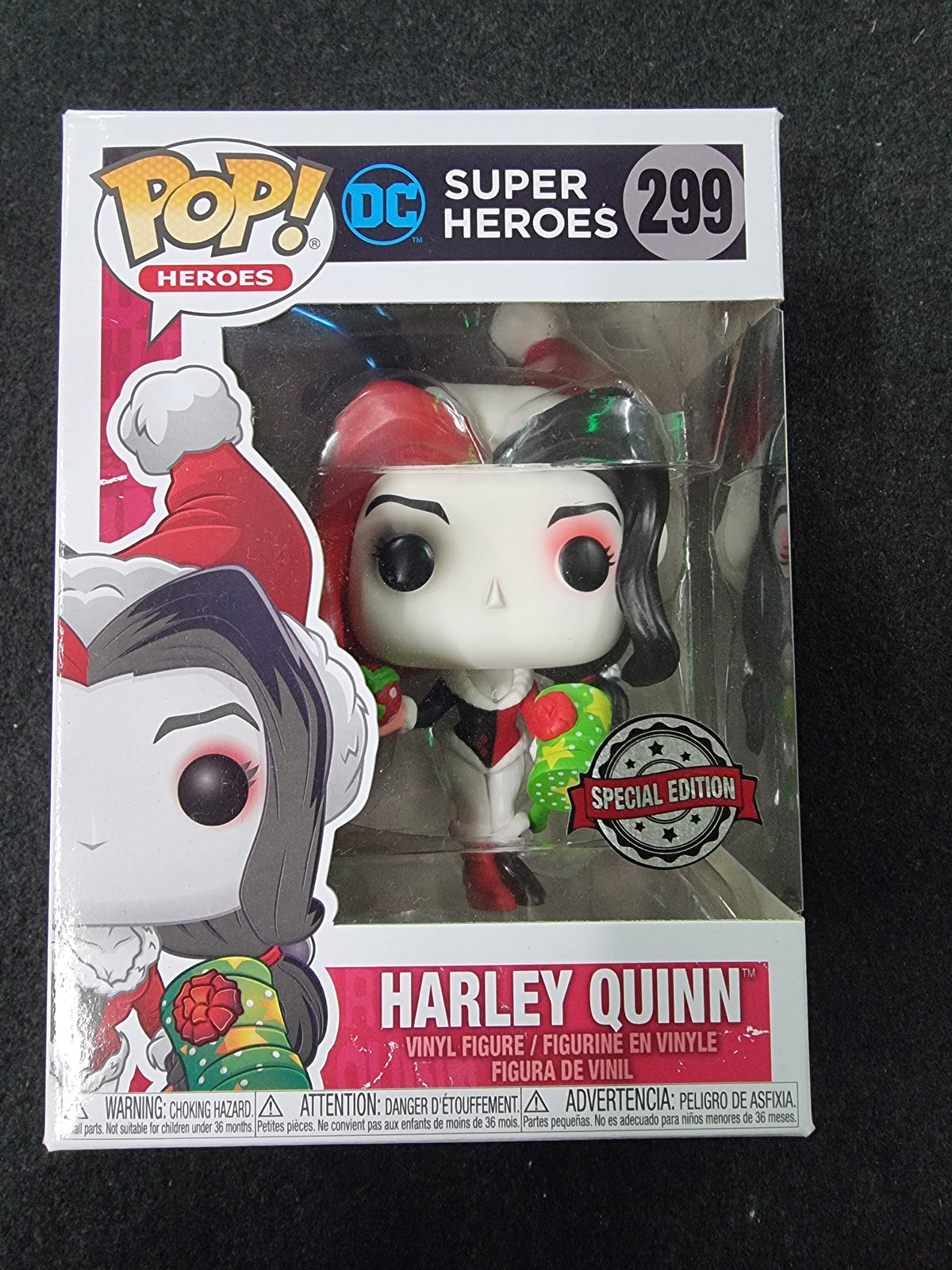 FUNKO POP DC SUPER HEROES HARLEY QUINN #299 SPECIAL EDITION