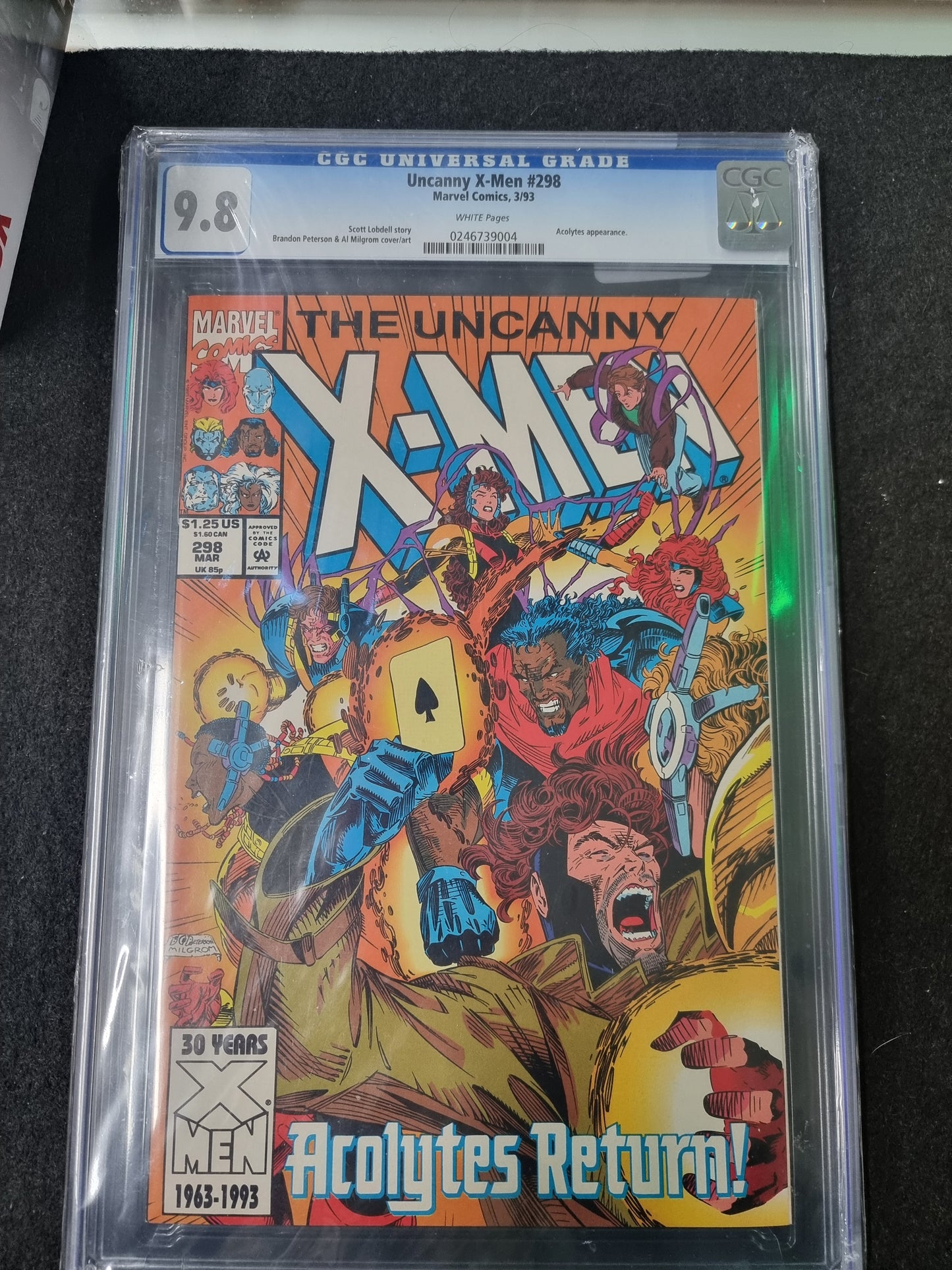 MARVEL THE UNCANNY X-MEN ACOLYTES RETURN!  #298 CGC 9.8