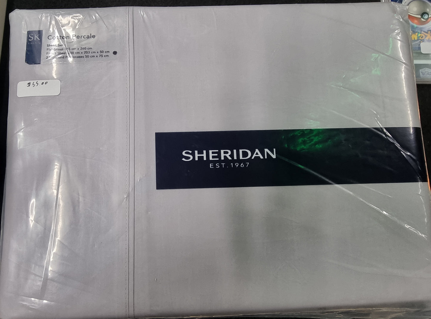 SHERIDAN COTTON PERCALE SUPER KING BED SHEET SET