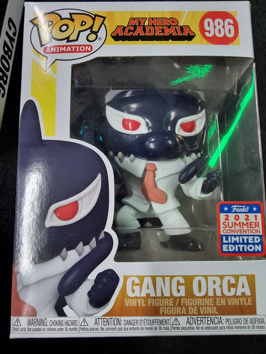 FUNKO MY HERO ACCADEMIA GANG ORCA #986 2021 SUMMER CONVENTION