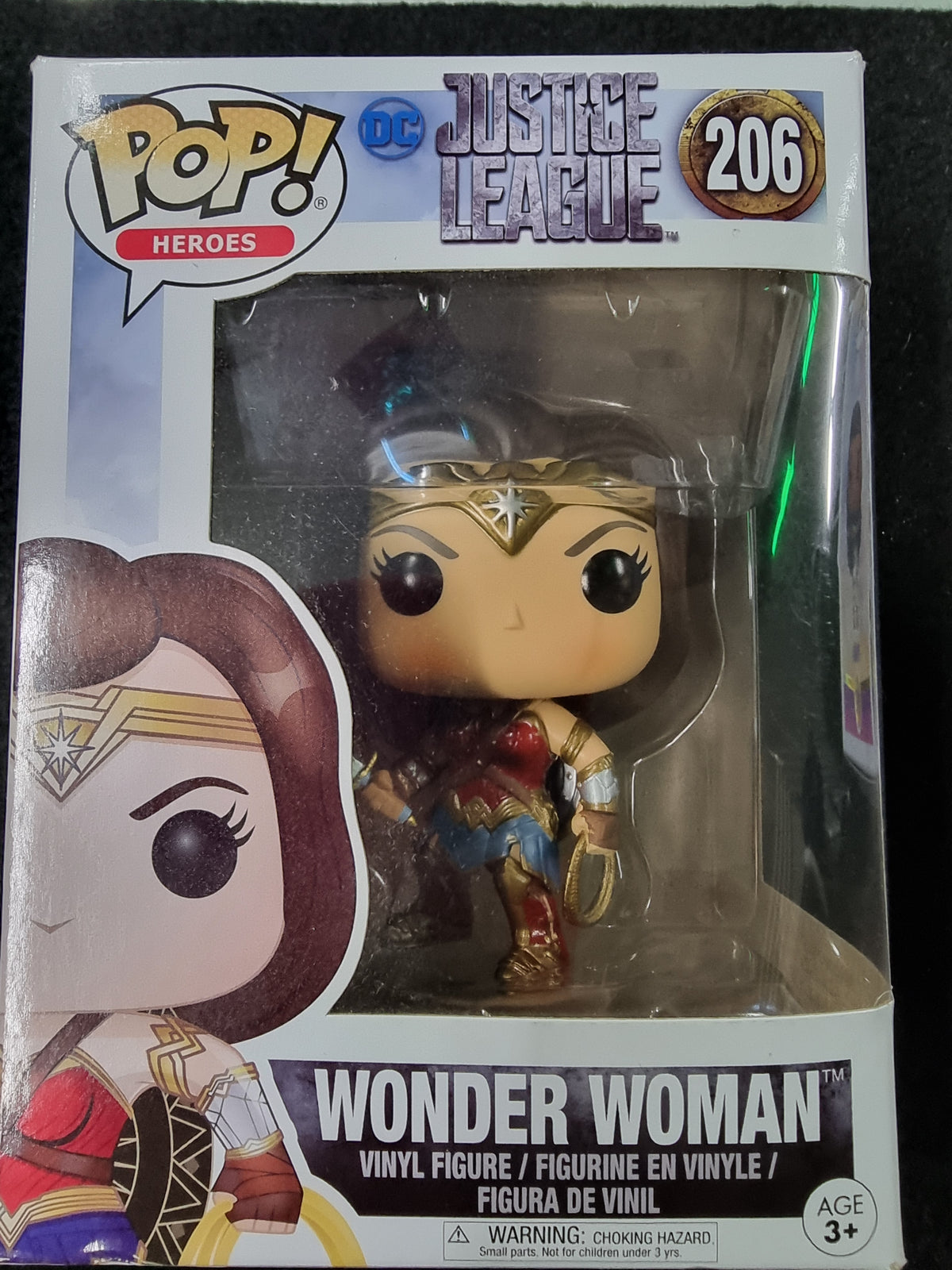 FUNKO POP JUSTICE LEAGUE WONDER WOMAN #206