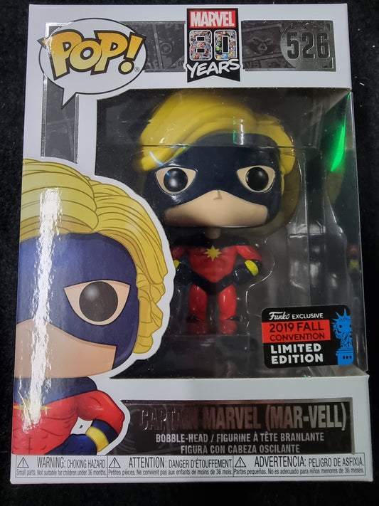 FUNKO POP MARVEL 80 YEARS CAPTAIN MARVEL (MAR-VELL) LIMITED EDITION #526