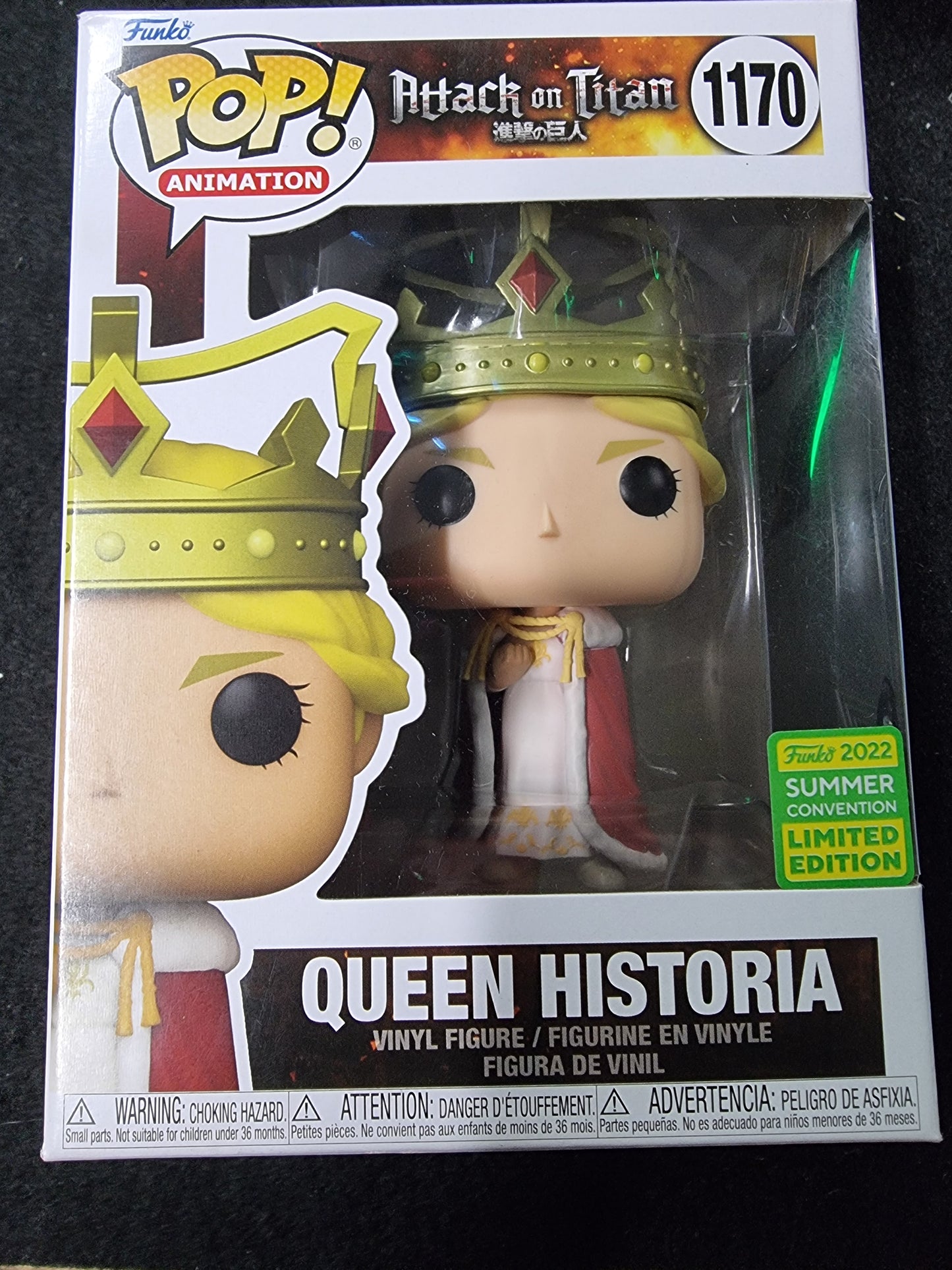 FUNKO POP ATTACK ON TITAN QUEEN OF HISTORIA #1170 LIMITED EDITION