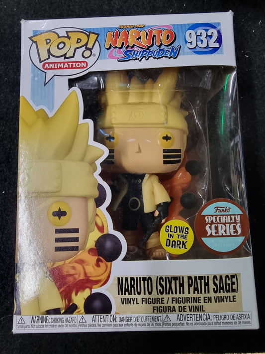 FUNKO POP NARUTO SHIPPUDEN NARUTO (SIXTH PATH SAGE) SPECIALITY SERIES #932
