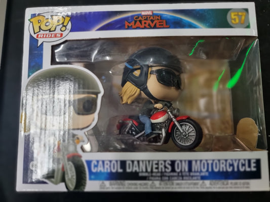 FUNKO POP CAPTAIN MARVEL CAROL DANVERS ON MOTORCYCLE #57