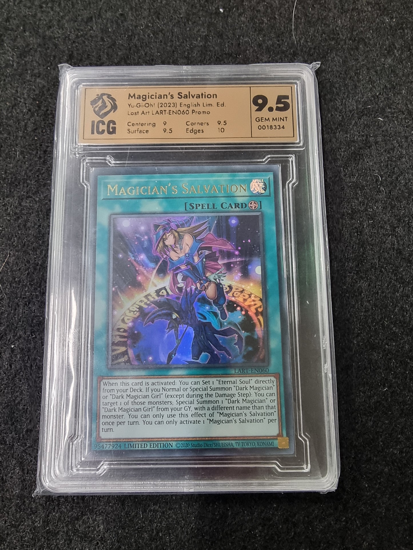 Magician's Salvation Ultimate Rare EN060 Promo IGC GRADING 9.5 GEM MINT
