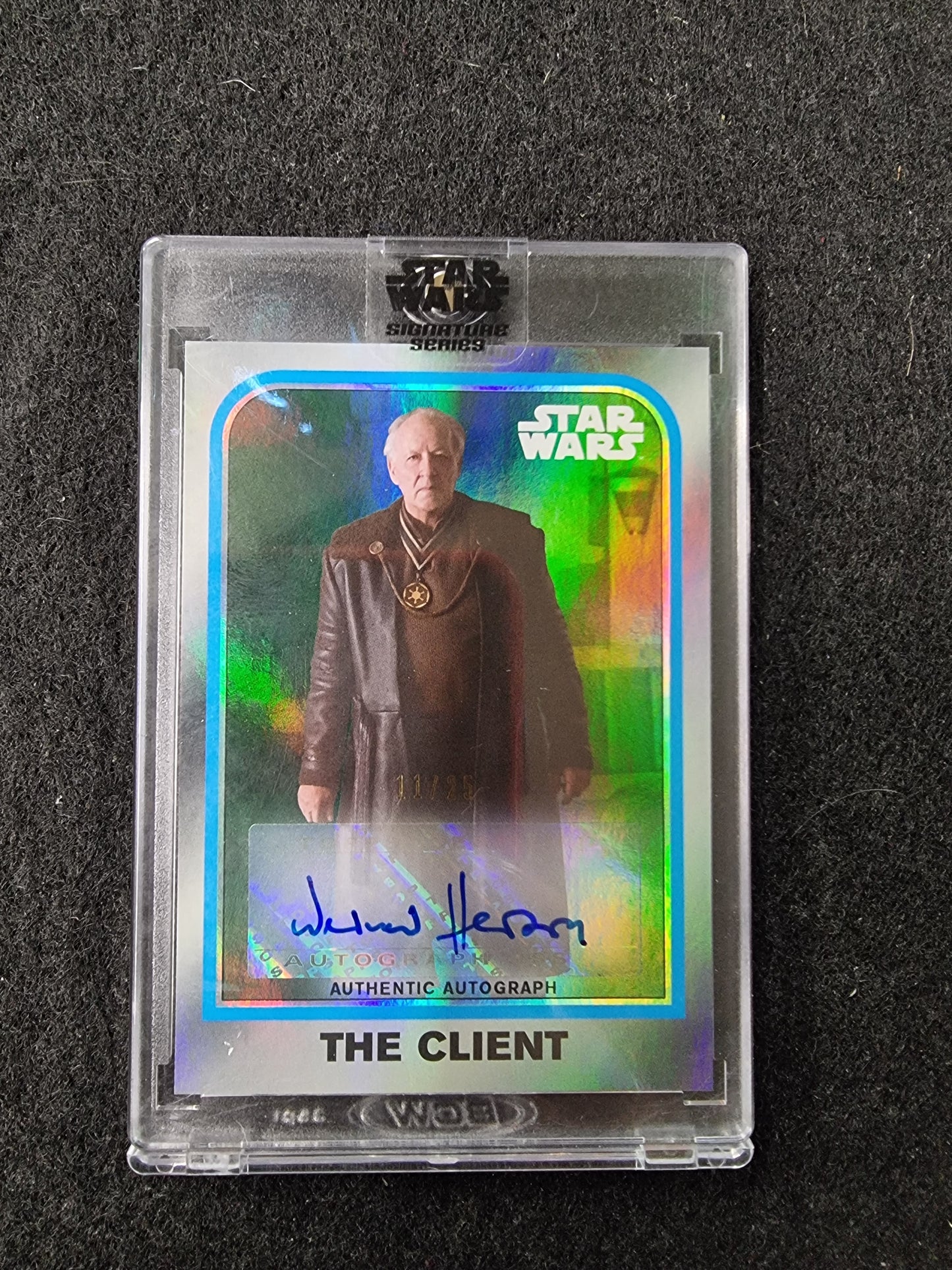 Star Wars 2022 Signature Series Werner Herzog as The Client 25/25 Autographed Tr