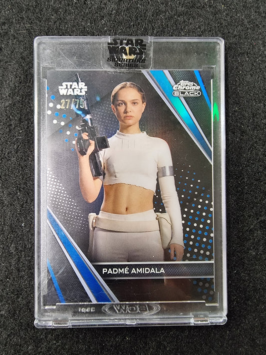 Star Wars Topps Chrome Padme Amidala #44 Blue 27/75