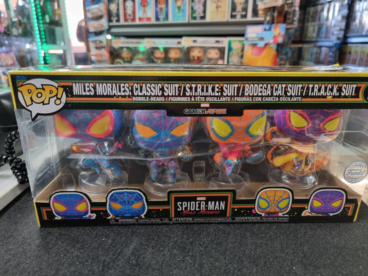 FUNKO POP SPIDERMAN MILES MORALES 4 PACK SPECIAL EDITION