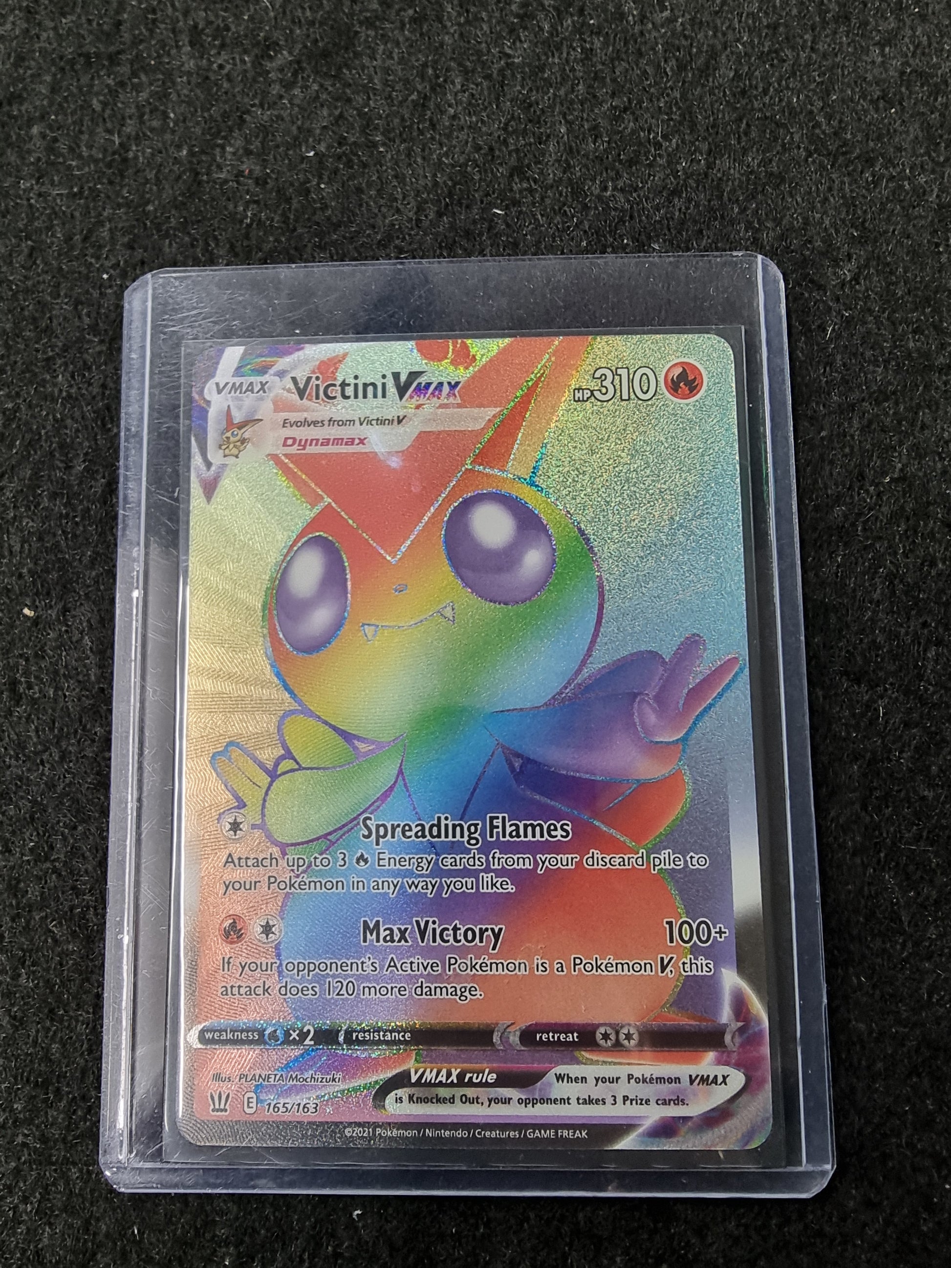 Victini Vmax 165/163 Battle Styles NM Full Art Secret Rainbow Rare Pok Captain Comics and Collectables Pty Ltd Victini Vmax 165/163 Battle Styles NM Full Art Secret Rainbow Rare Pok Captain Comics and Collectables Pty Ltd