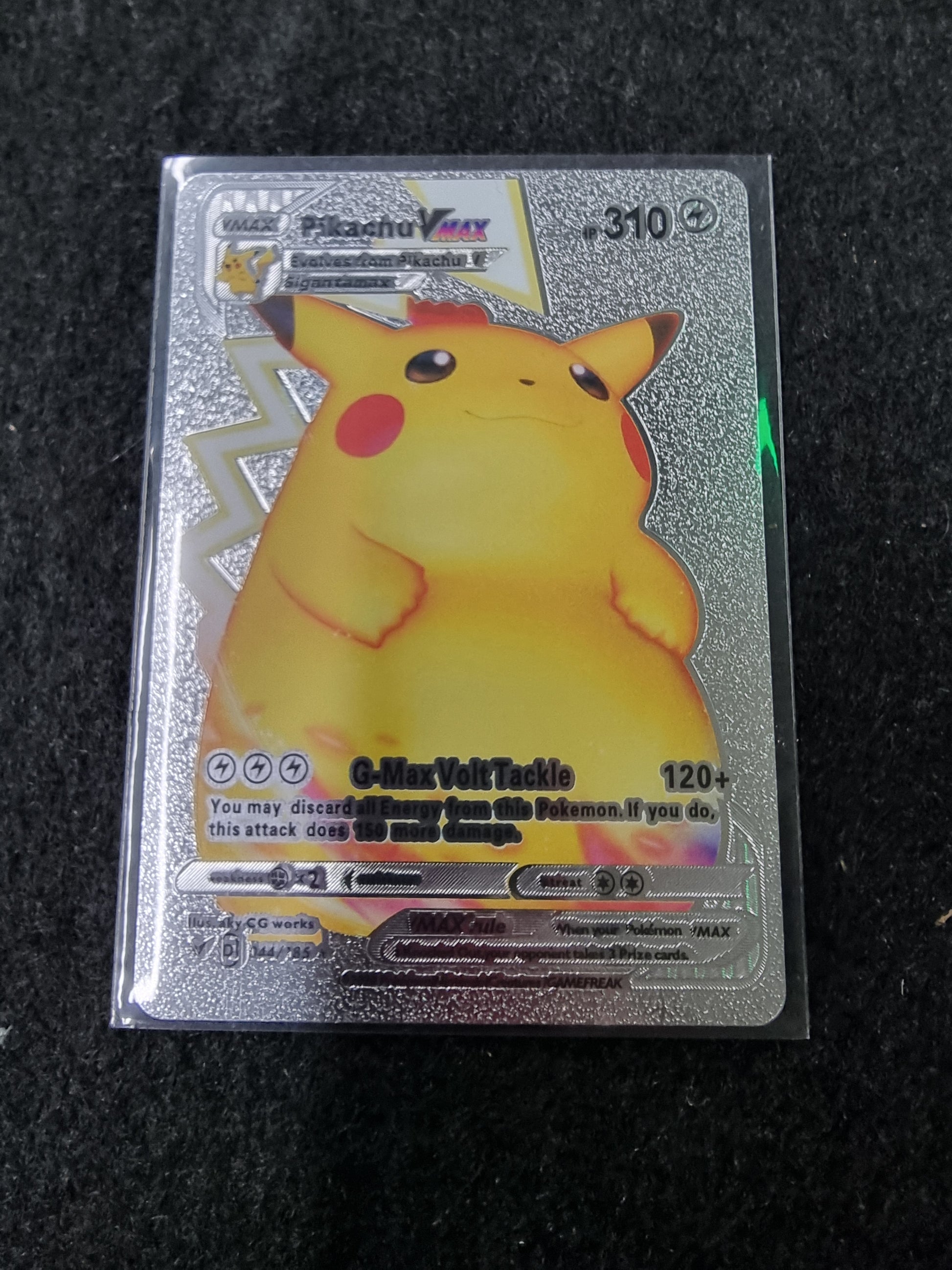 silver pikachu pokemon card 049/195 SWSH Tempest Reverse Holo Common At Auction: Pikachu Pokemon 2022
