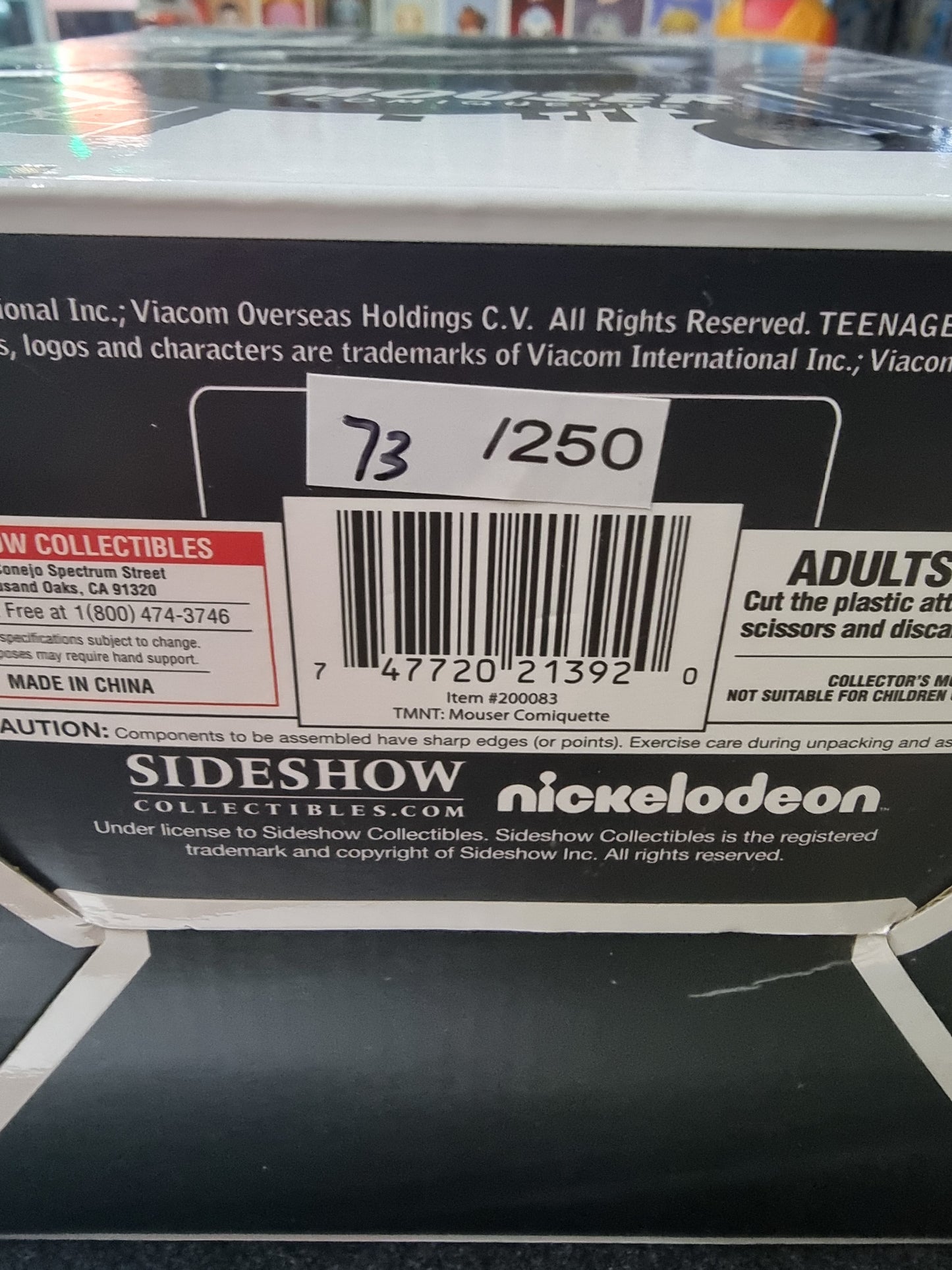 Sideshow Mouser Teenage Mutant Ninja Turtles TMNT SDCC #73/250 COMIQUETTE
