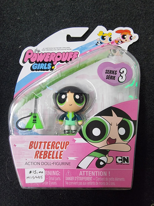 THE POWERPUFF GIRLS BUTTERCUP REBELLE ACTION DOLL FIGURE