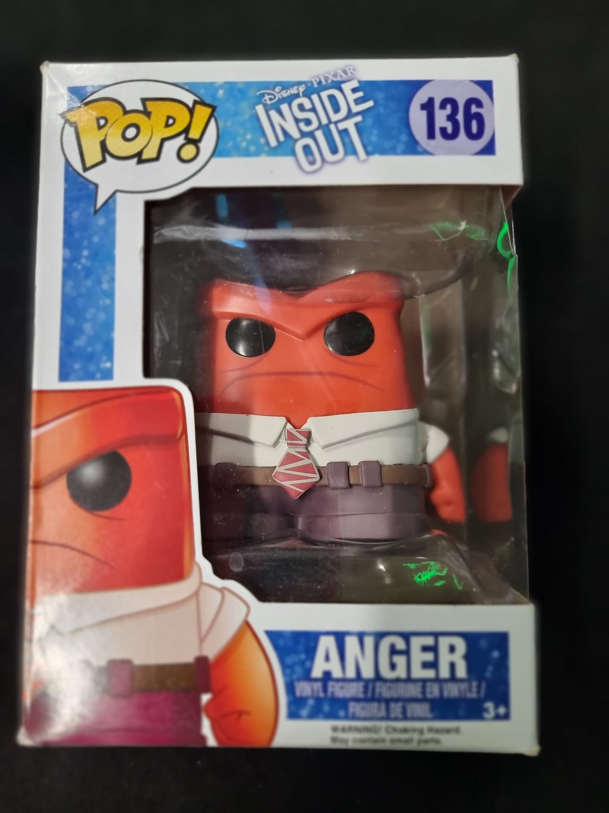 FUNKO POP DISNEY PIXAR INSIDE OUT ANGER #136