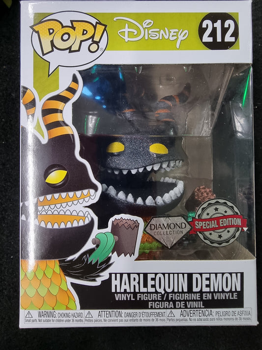 FUNKO POP DISNEY HARLEYQUIN DEMON SPECIAL EDITION DIAMON COLLECTION #212