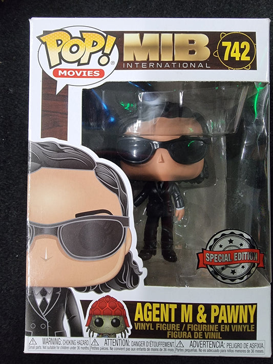 FUNKO POP MIB INTERNATIONAL AGENT M & PAWNY
