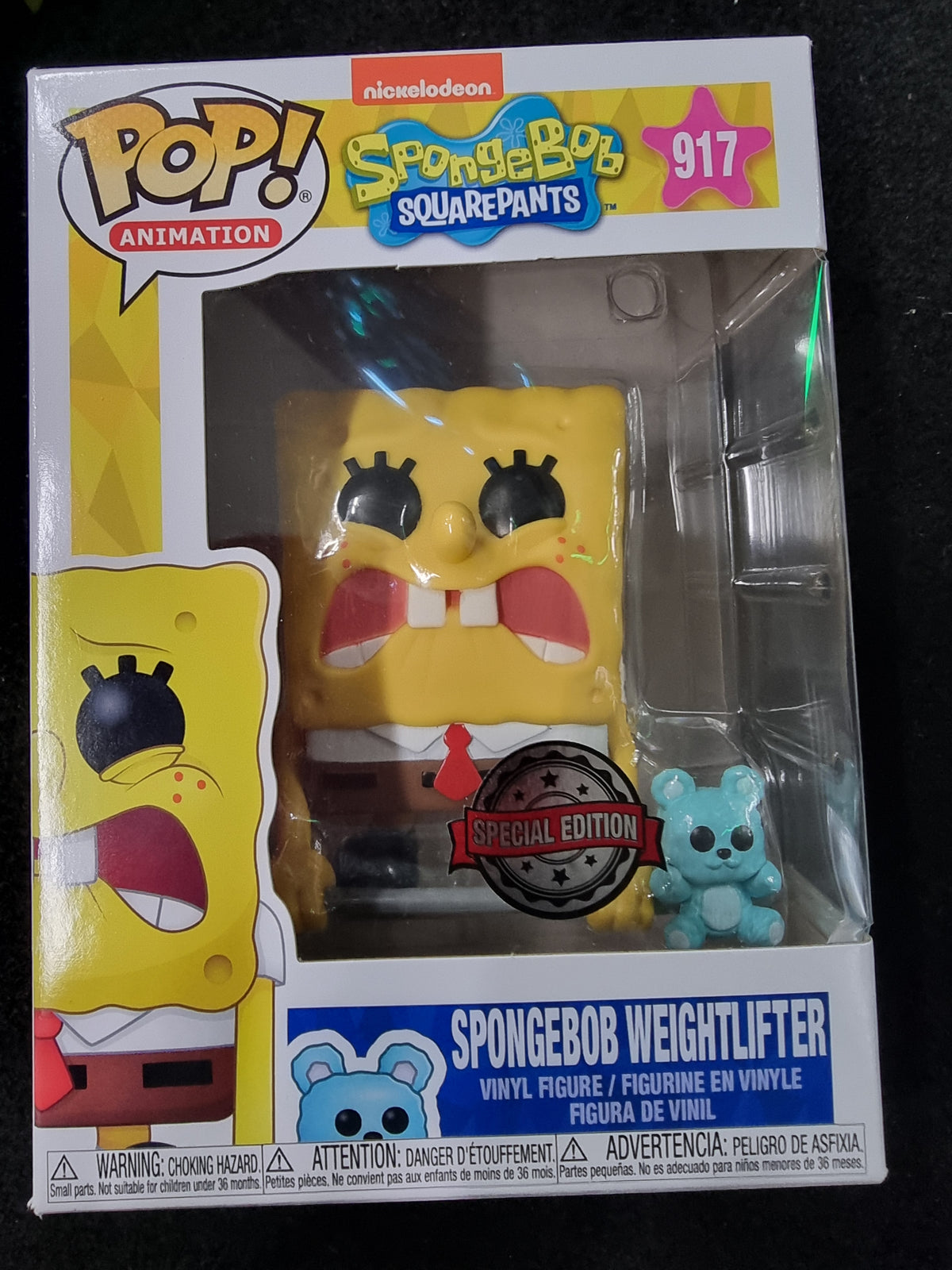 FUNKO POP SPONGEbOB SQAREPANTS SPONGEBOB WEIGHTLIFTER SPECIAL EDITION #917