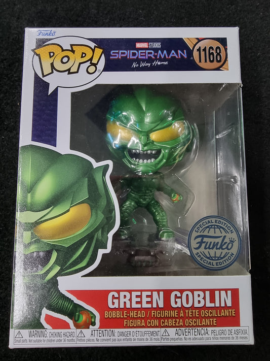FUNKO POP MARVEL STUDIOS SPIDERMAN NO WAY HOME GREEN GOBLIN SPECIAL EDITION #1168