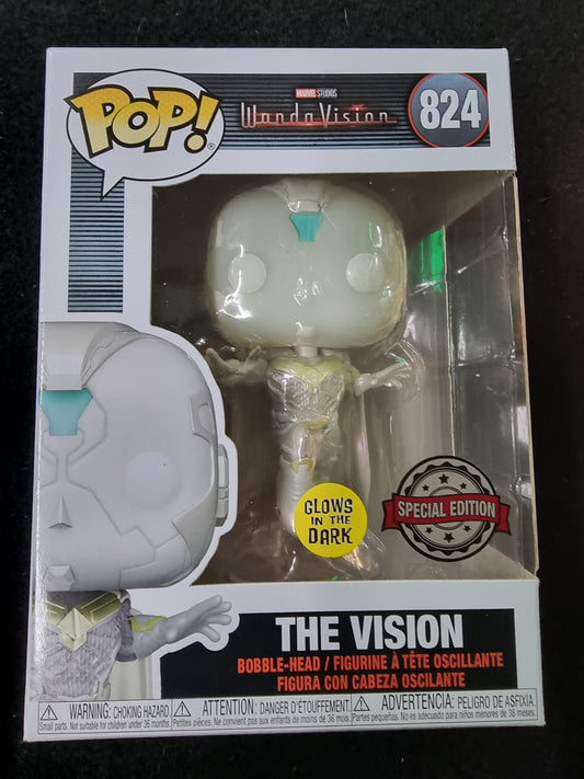 FUNKO POP MARVEL STUDIO WANDA VISION THE VISION SPECIAL EDITION #824