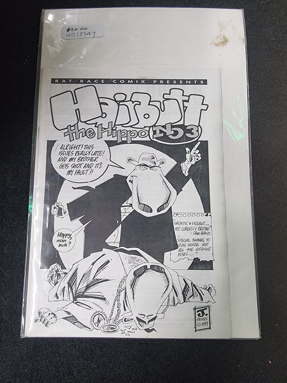 Hairbutt the Hippo: #3 Rat Race Comix