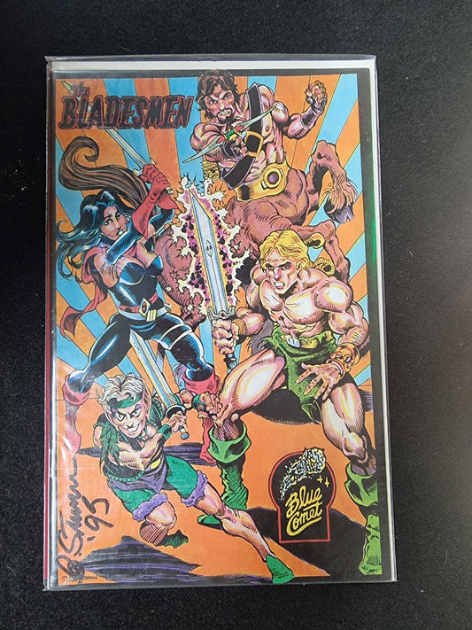 Bladesmen #0 Blue Comet (1993) FN/VF 1st Print Comic Book Sign With COA