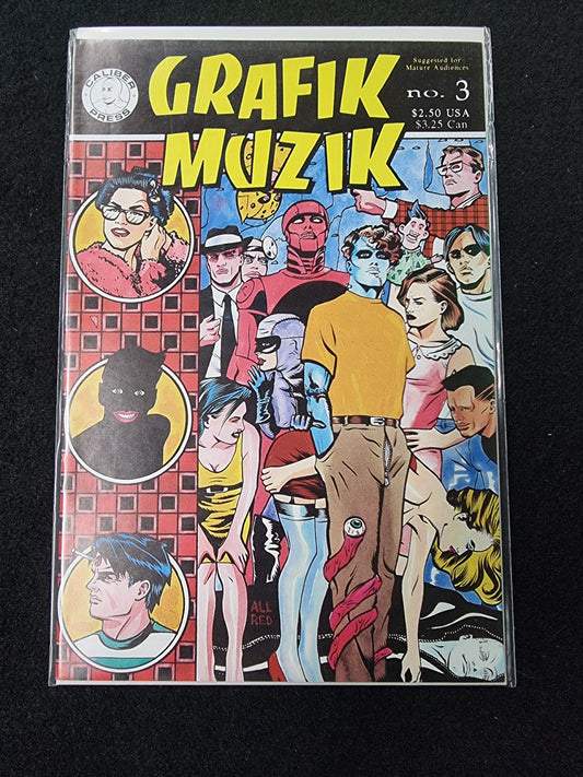 GRAFIK MUZIK #2 Mike Allred 2nd Madman, Caliber Press Comics 1991 (Copy)