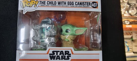 FUNKO POP STAR WARS THE CHILD WITH EGG CANISTER #407